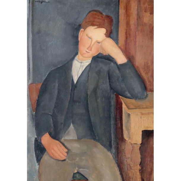 Carte postale Modigliani - Le jeune apprenti 1919