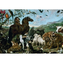 Carte postale "Entrée des animaux dans l'arche de Noé"