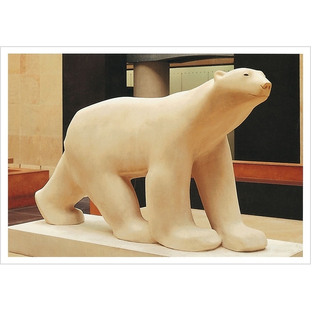 Postcard Pompon - Polar Bear