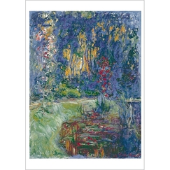 Postcard Monet - A Corner of the Giverny Pond