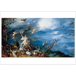 Postcard Brueghel - The Air