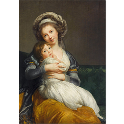 Postcard Vigée-Le Brun - Self-Portrait of the Artist with her Daughter
