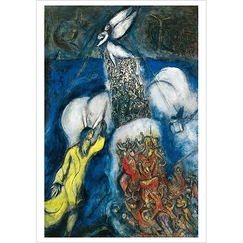 Postcard Chagall - The Crossing of the Red Sea