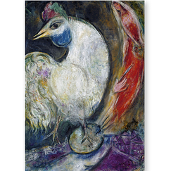 Postcard Chagall - The Rooster