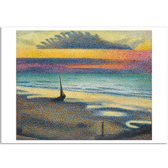 Carte postale "La plage à Heist"