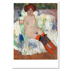 Postcard Picasso - Nude with Red Socks