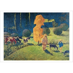 Carte postale "Le berger Corydon et l'arbre roux"