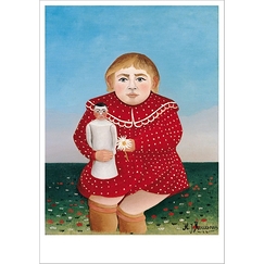 Postcard Rousseau - Child with Doll