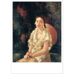 Postcard Derain - The Painter's Niece, Seated 
