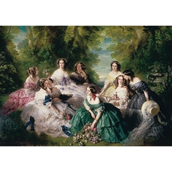 Postcard Winterhalter - Empress Eugenie Surrounded by her Ladies in Waiting
