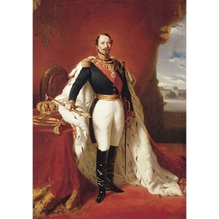 Carte postale "Portrait en pied de Napoléon III"