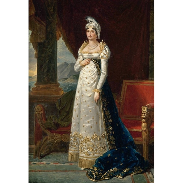 Postcard Lefèvre - Portrait of Laetizia Bonaparte, Mother of Napoleon