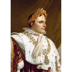 Postcard Girodet - Portrait of Napoleon in Coronation Robes