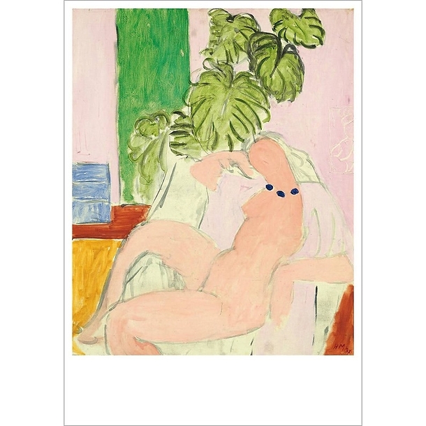 Carte postale "Matisse - Nu au fauteuil, plante verte"