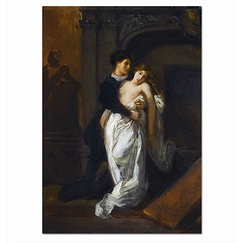 Carte postale "Roméo et Juliette au tombeau des Capulet"