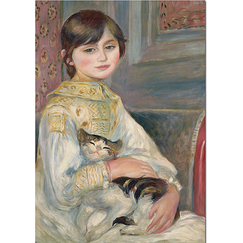 Postcard "Julie Manet, dit aussi l'enfant au chat"