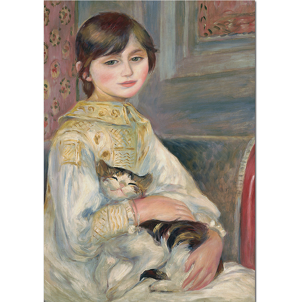 Postcard Renoir - Child with Cat (Julie Manet)