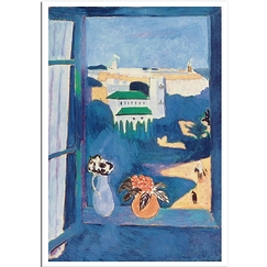 Carte postale "Paysage vu d'une fenêtre, Tanger"