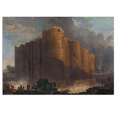 Carte postale "La Bastille, dans les premiers jours de sa démolition"