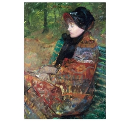 Carte postale "Mademoiselle Lydia Cassatt, soeur de l'artiste ou l'Automne"