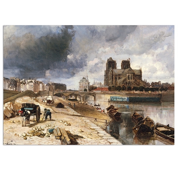 Postcard Jongkind - Notre-Dame from the Quai de la Tournelle