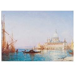 Postcard Ziem - Venice, the Salute, Morning Effect