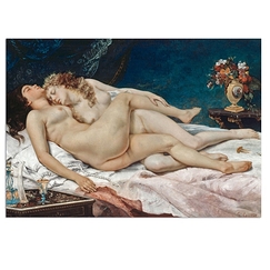 Postcard Courbet - Sleep