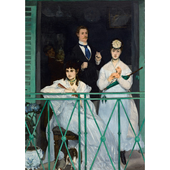 Manet Postcard - The Balcony
