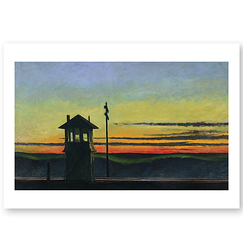 Postcard "Railroad Sunset"