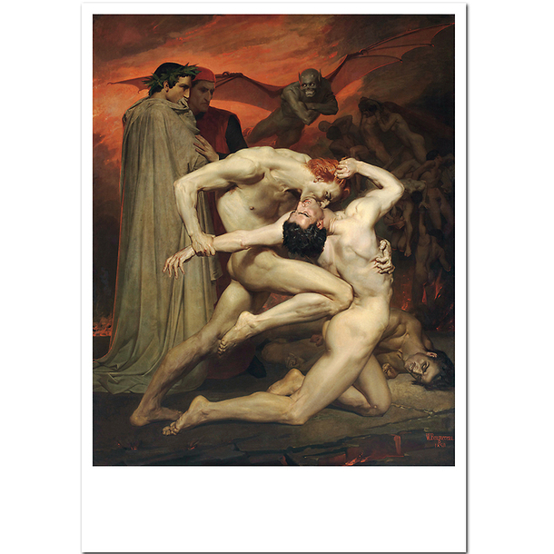 Carte postale "Dante et Virgile"
