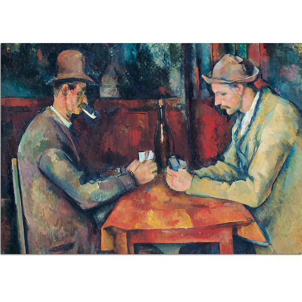 Postcard Cézanne - The Card Players