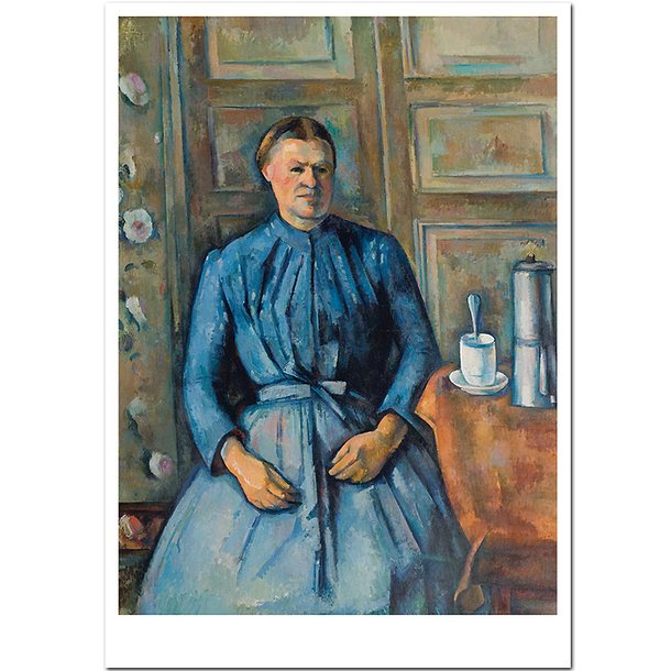 Postcard Cézanne - Woman with a Coffee Pot