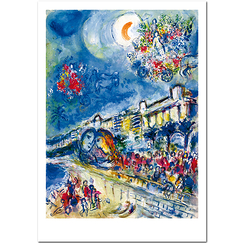 Postcard Chagall - Carnaval of Flowers