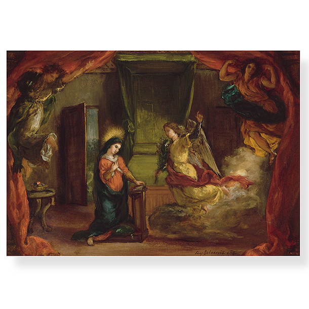 Carte postale Eugène Delacroix - Annonciation