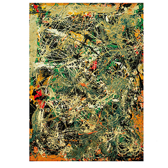 Carte postale "Pollock - Untitled"