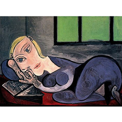 Postcard Picasso - Reclining Woman Reading