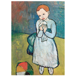 Postcard "Picasso - Child with pigeon"