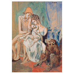 Postcard "Picasso - Mountebank family"