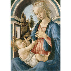 Carte postale "Boticelli - La Vierge et l'Enfant"
