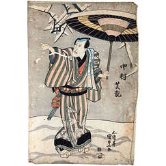 Carte postale L'Acteur Nakumara Shikan II - Kunisada