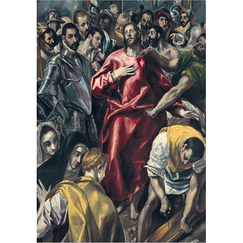 Carte postale Greco - Le Partage de la tunique du Christ