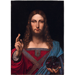 Vinci Postcard - Salvator Mundi