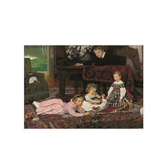 Carte postale Tissot - Quatre enfants