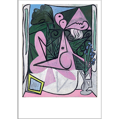 Carte postale Picasso - Nu au bouquet d'iris