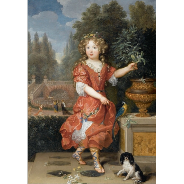 Carte postale Lefèbvre - Portrait présumé de Mademoiselle de Blois