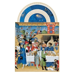 Carte postale "Les très riches Heures du duc de Berry : Janvier"