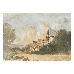Carte postale "Le château de Pau vu du sud-est"