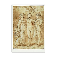Carte postale "Sans Céres et Bacchus, Vénus est de glace"