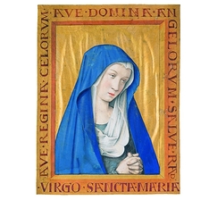 Carte postale "Vierge en prière"