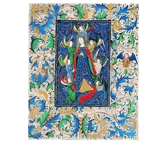 Postcard Assumption of the Virgin, Illumination